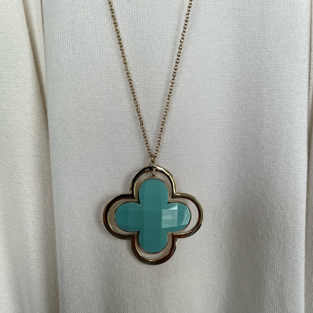 Women’s Gold Tone Long Pendant Necklace